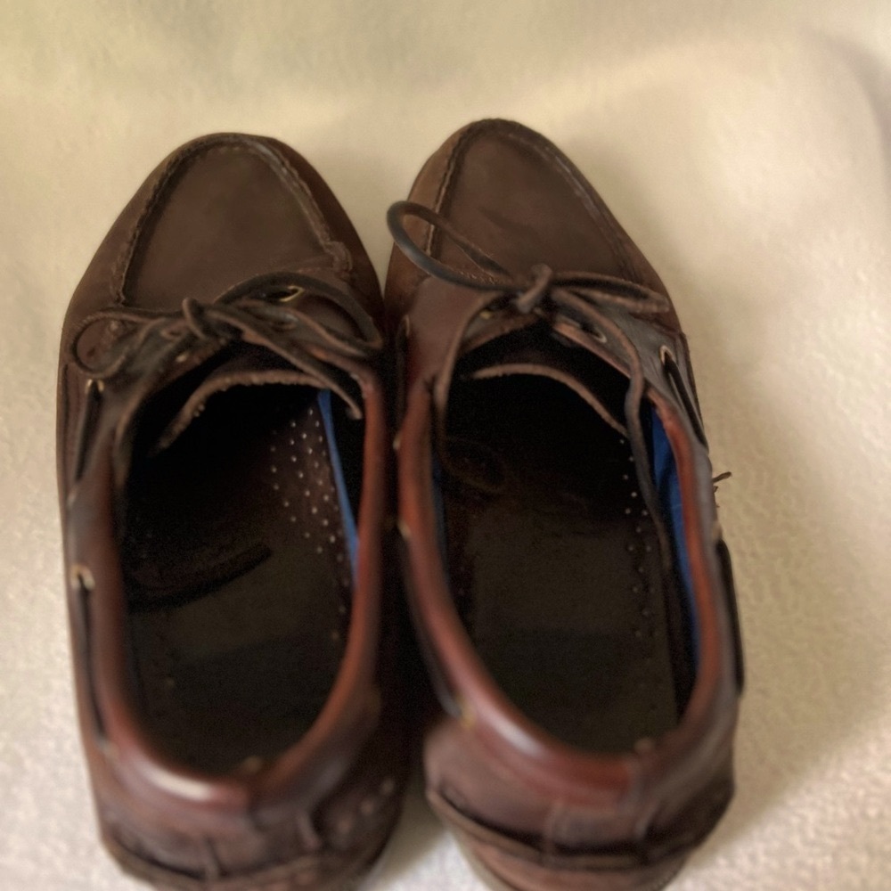 Sperry Sider Men’s size 8 1/2M Brown Leather Loafers - Picture 10 of 12